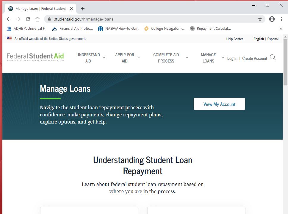 FAFSA website image